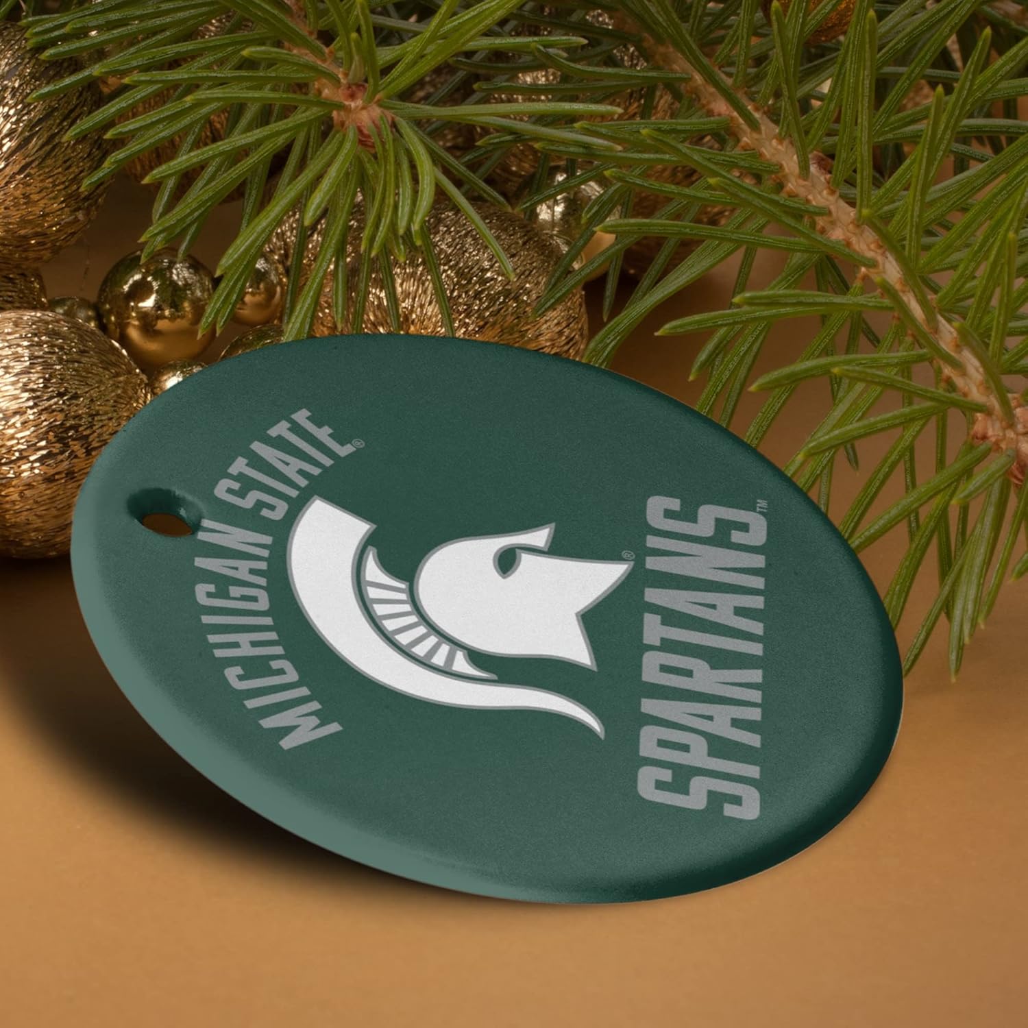 GRAPHICS & MORE Michigan State Spartans Porcelain Holiday Christmas Tree Ornament - 2.8" (7.1 cm) - Image 4