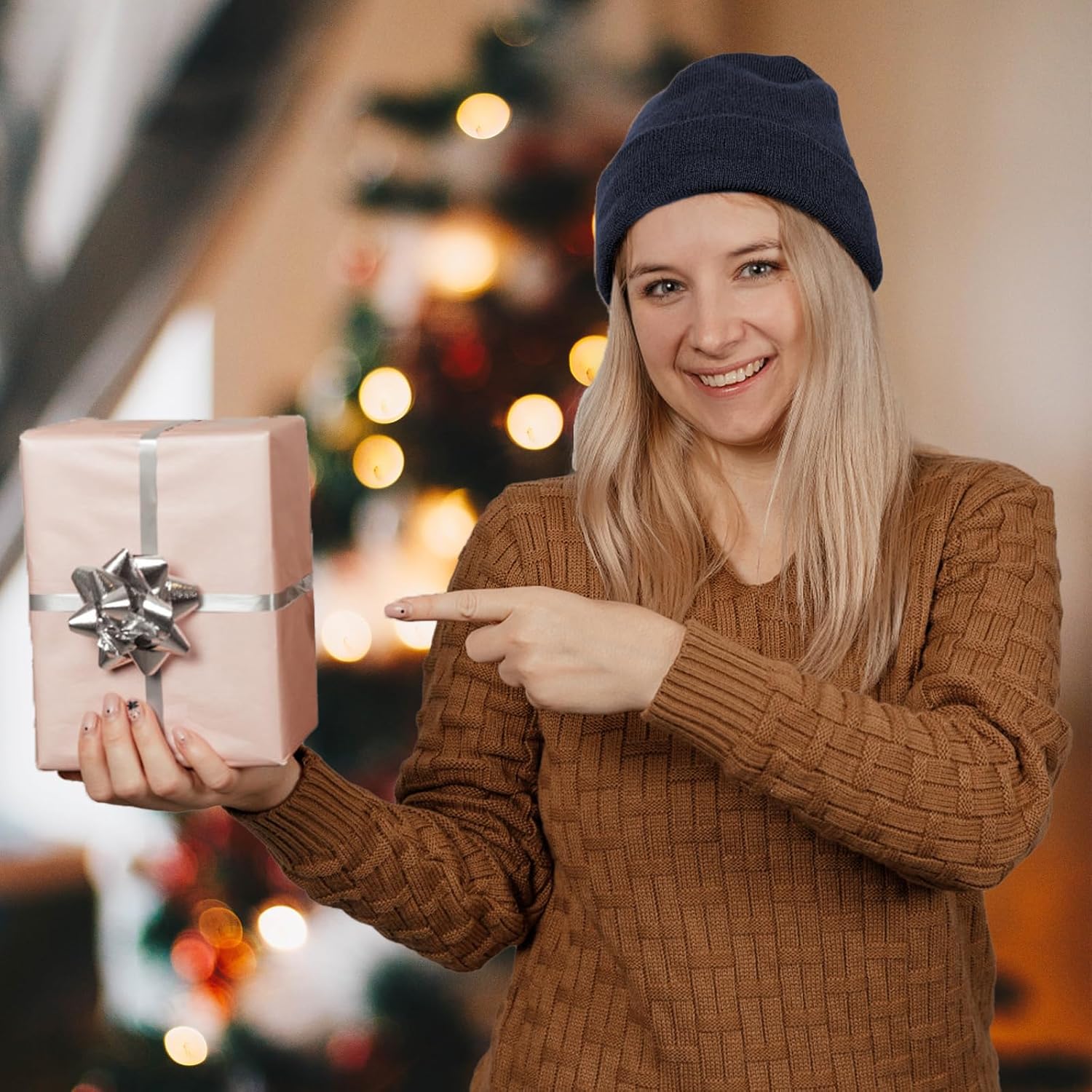 100% Cotton Beanie Hats for Women Men Winter Soft Warm Knit Cuffed Hats Fisherman Beanie Skull Cap Unisex - Image 7