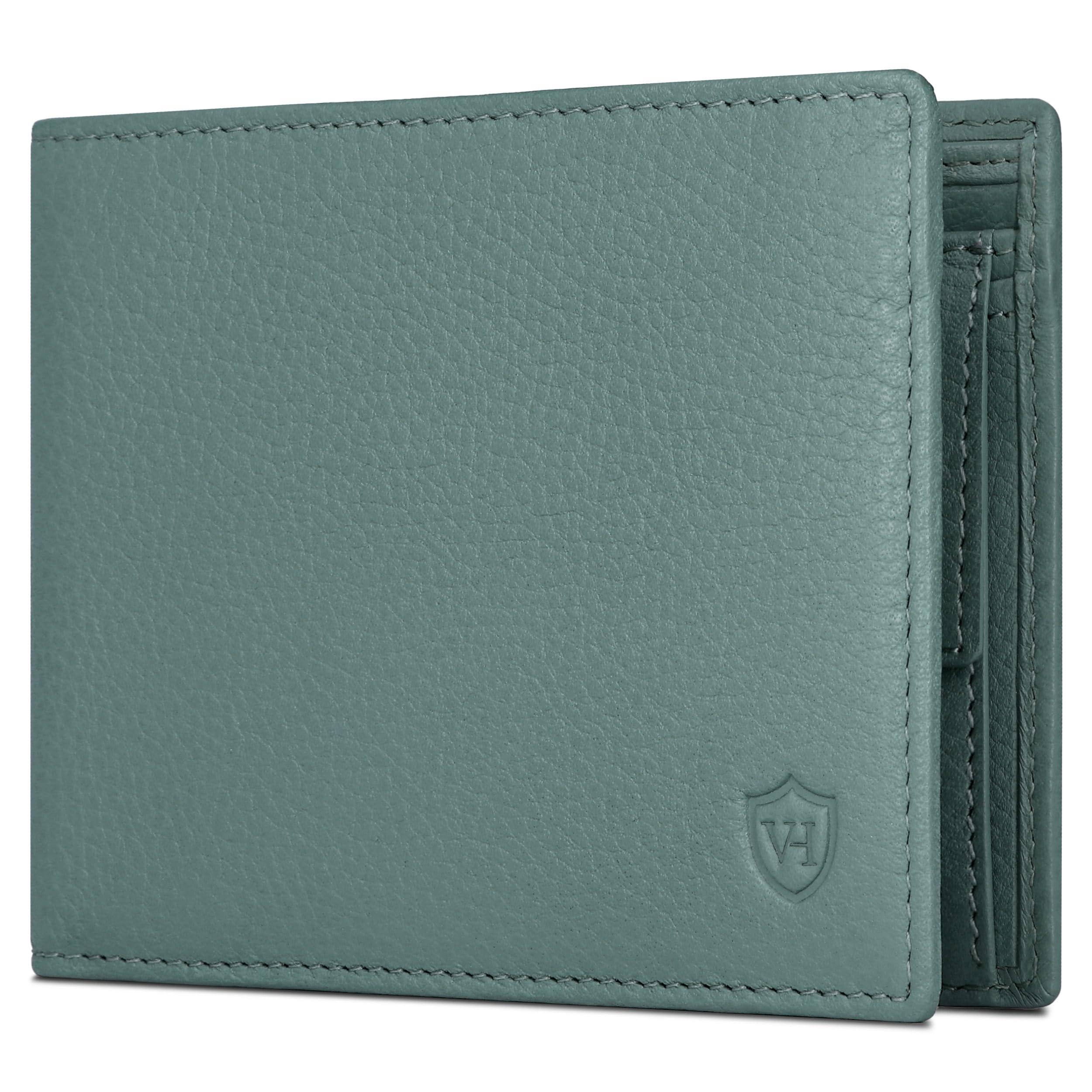 VON HEESEN Leder Geldbörse RFID Schutz I Echtleder Geldbeutel für Damen & Herren I Portemonnaie Brieftasche Wallet Portmonee