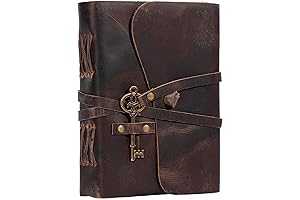 Leather Journal for Women, Genuine Medium Leather Notebook for Men