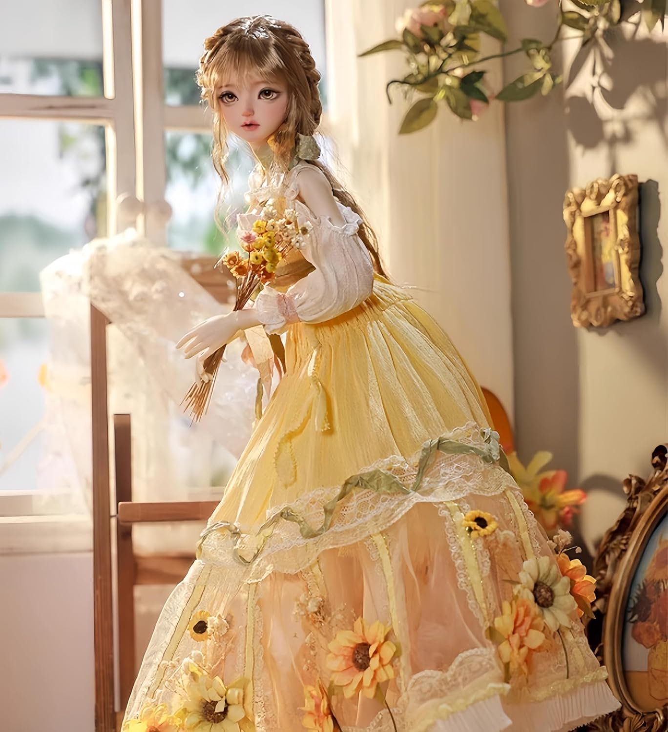 T 博多人形 日本人形 伝統工芸品 こけし 鶯 鳥 着物 女の子