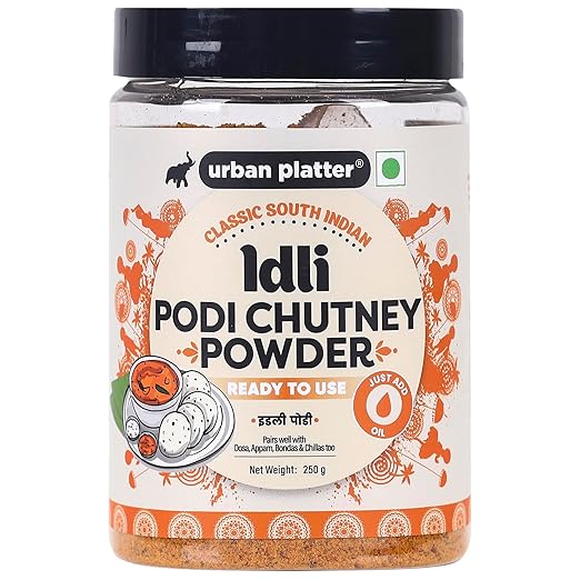 Urban Platter South Indian Style Instant Idli Chutney Powder, 250g / 8.8oz [Molaga Podi, Just Add Water]