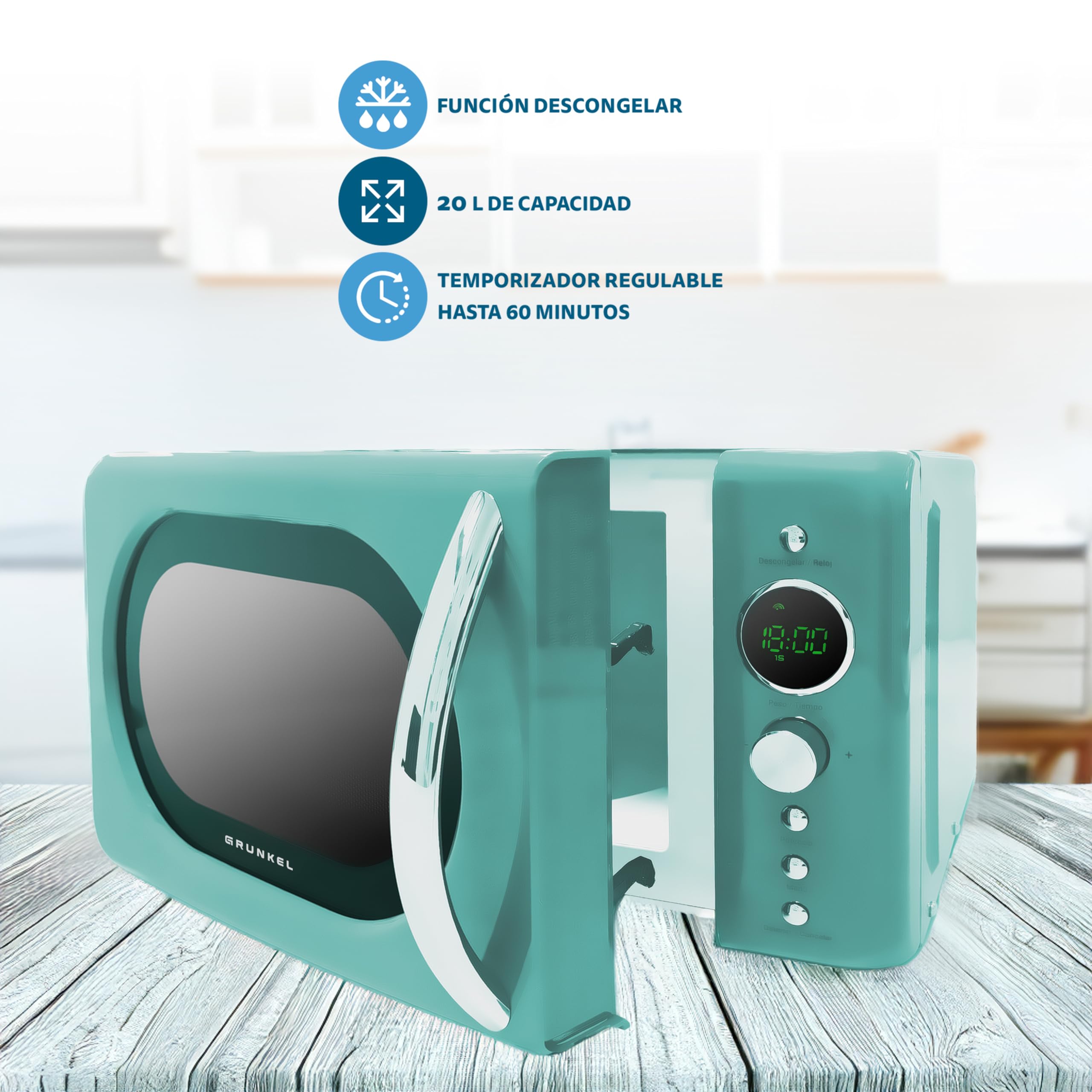 Forno A Microonde Con Capacità 20 Litri Con 700W Di Potenza, 6 Livelli Di Potenza E Funzione Defrost Grazie Al Programma Defrost E Sufficiente Selezionare Il Peso Dellalimento Da S