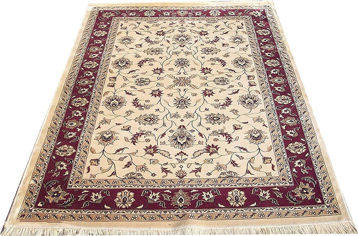 Persian Design Traditional Silk Touch Extra Look Carpet for Living Room & Bedroom & Hall Size 4x6 Feet