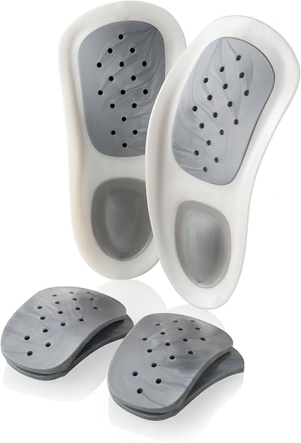 WalkFit Platinum Orthotic Insoles for Women UK3/4 - Men UK3 - EU36/37 - Pain Relief Foot Arch Support Shoe Inserts - Treat Plantar Fasciitis - Relieve Feet Back Hip Leg and Knee Pain - Buy 2 and Save