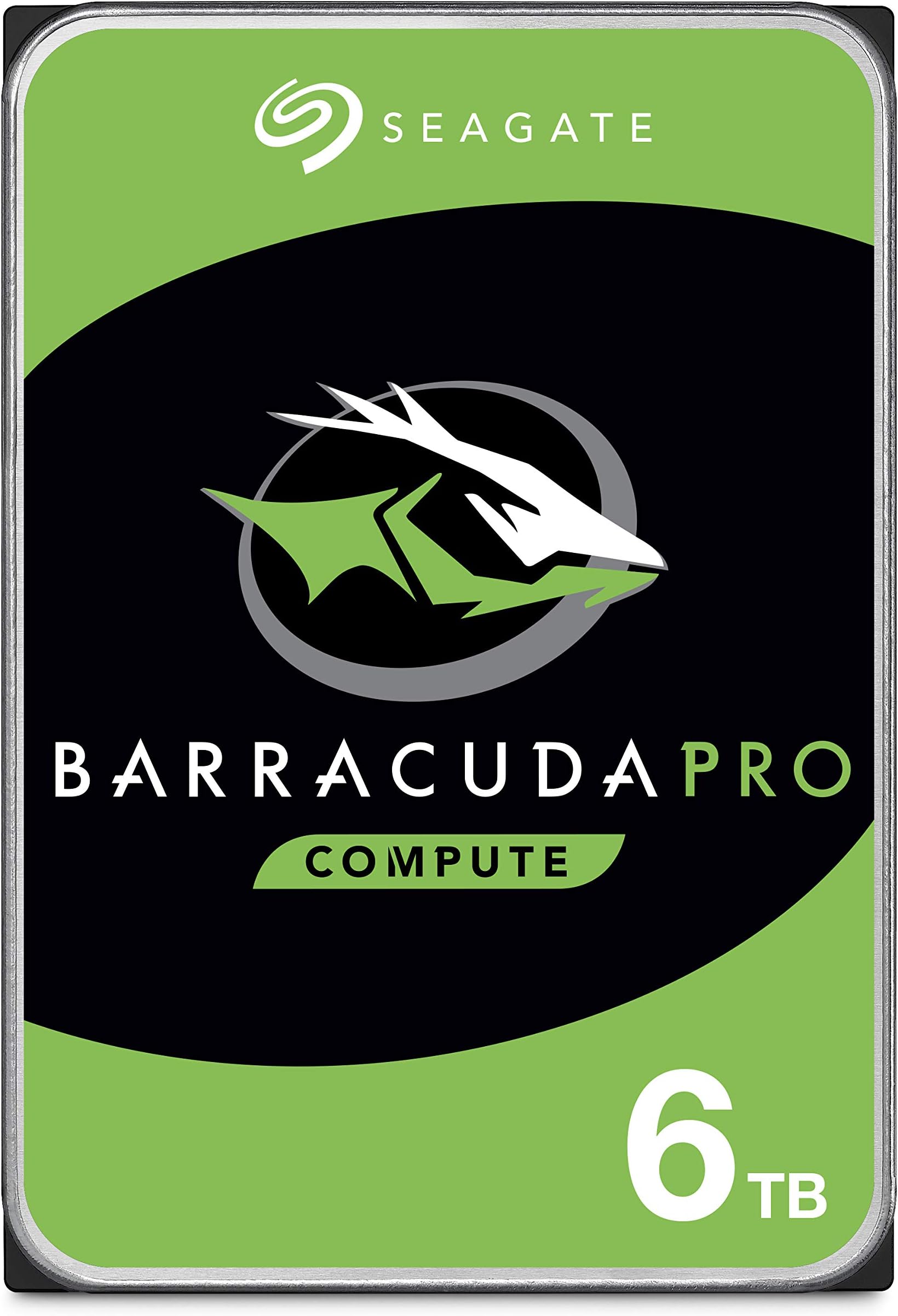 Seagate 3.5-Inch 6 TB BarraCuda Pro Internal Hard Drive - Silver