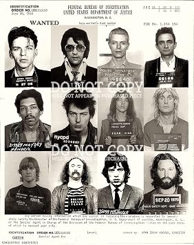 Famous Music Mugshot Collage 11 X 14 - Rock and Rolls Most Wanted - Stunning Mug Shot Photograph Collection - Rare Photo - Poster Art Print