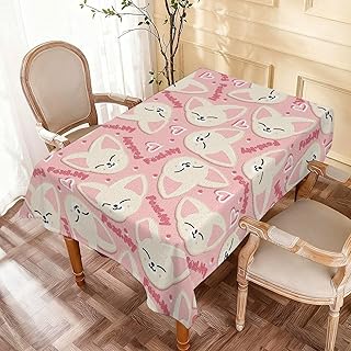 テーブルクロス 長方形 マルチサイズ かわいい 韓流グッズ テーブルカバー ファッション 防水 油防止 汚れ防止 インテリア キッチン/レストラン/リビング/パーティー用 お正月プレゼント 152x228cm