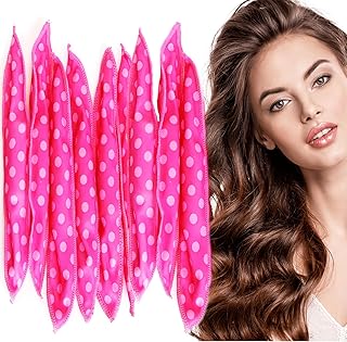 Satin Sponge Rollers for Hair - AHSNYLC 9PCS Sponge Curlers,Soft Curlers to Sleep in,Hair Rollers,Hair Curler No Heat,Soft Sleep Hair Rollers