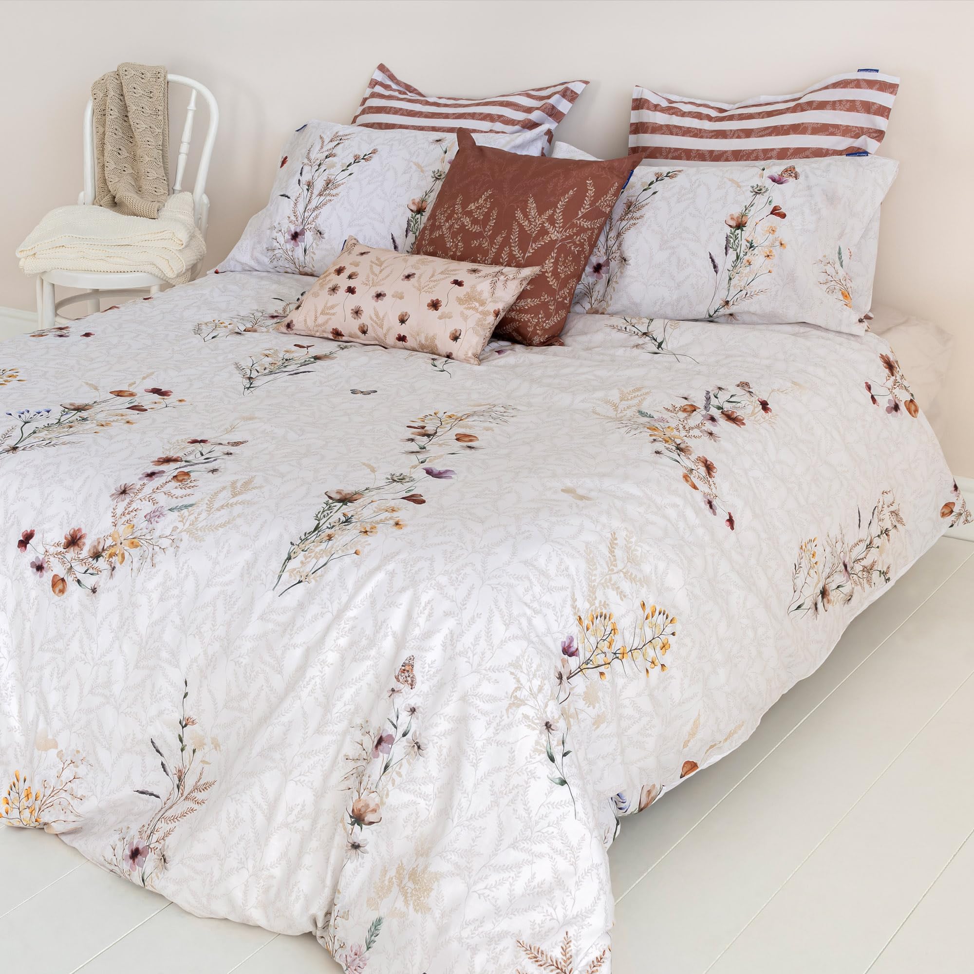 Funda nórdica wild flowers para cama 90: estilo natural en tu hogar