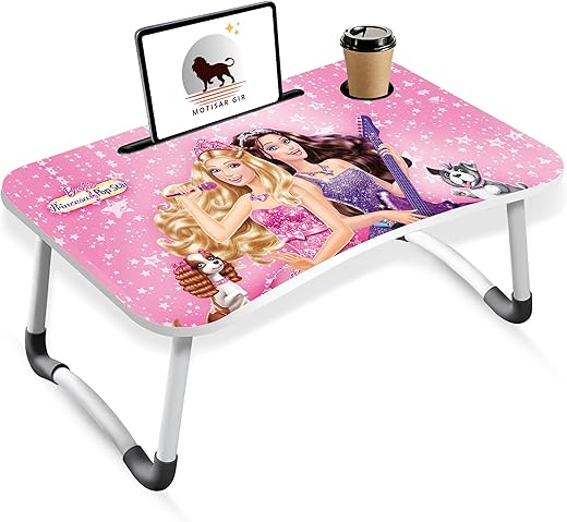 Study Table Bed Table Premium Laptop Table/Foldable and Portable Wooden/Writing Desk for Office/Home/School (A!BLACKKS)