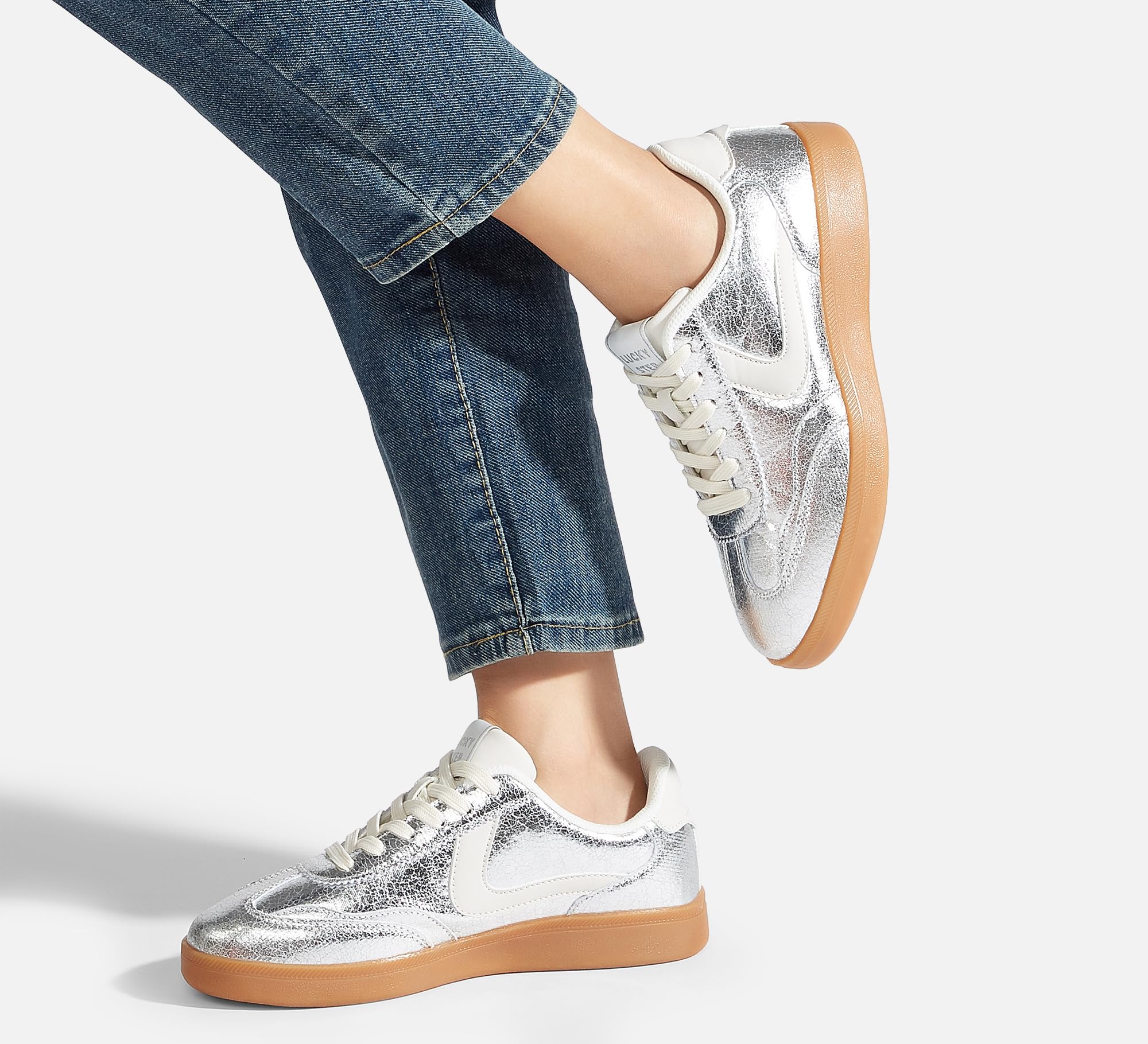 LUCKY STEP Sneakers retrò da Donna - Sneakers alla Moda Classiche, Antiscivolo e comode per Camminare e Pattinare