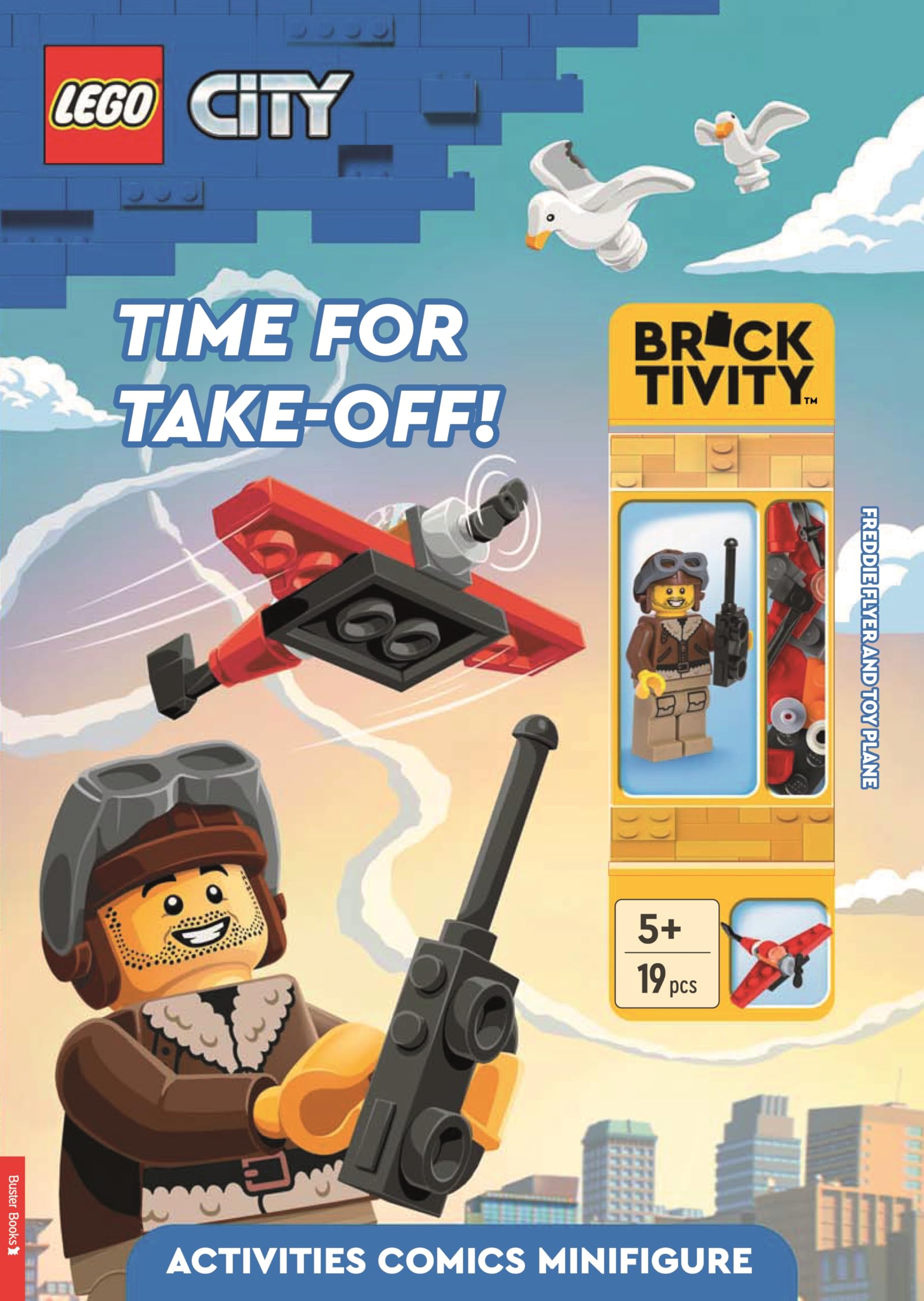 LEGO® City: Time for Take-Off! Activity Book (with Freddie Flyer minifigure and toy plane mini-build)