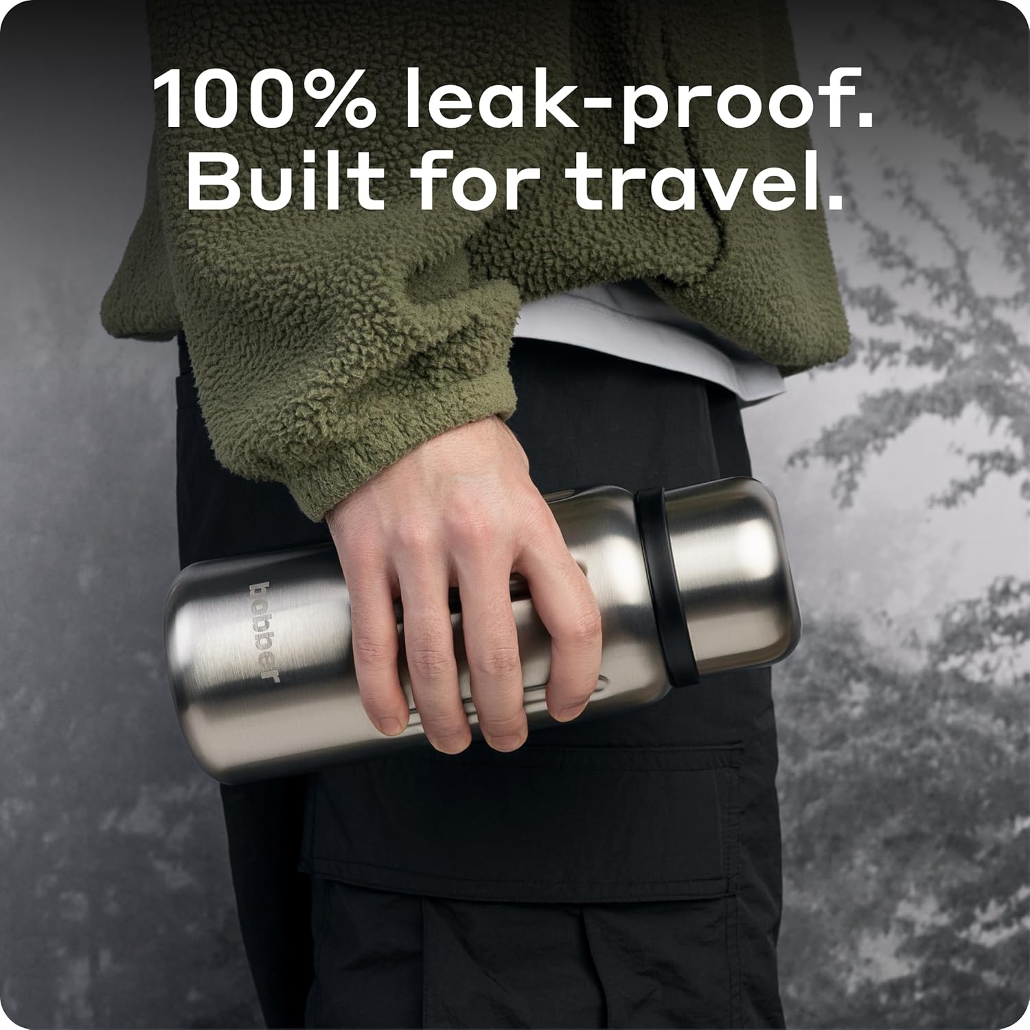 BOBBER 26 oz Stainless Steel Insulated Flask with Removable Tea Infuser – Keeps Hot 28 Hours, Cold 42 Hours – Leak-Proof, Dishwasher Safe Travel Bottle for Coffee & Tea (Matte) - Image 3