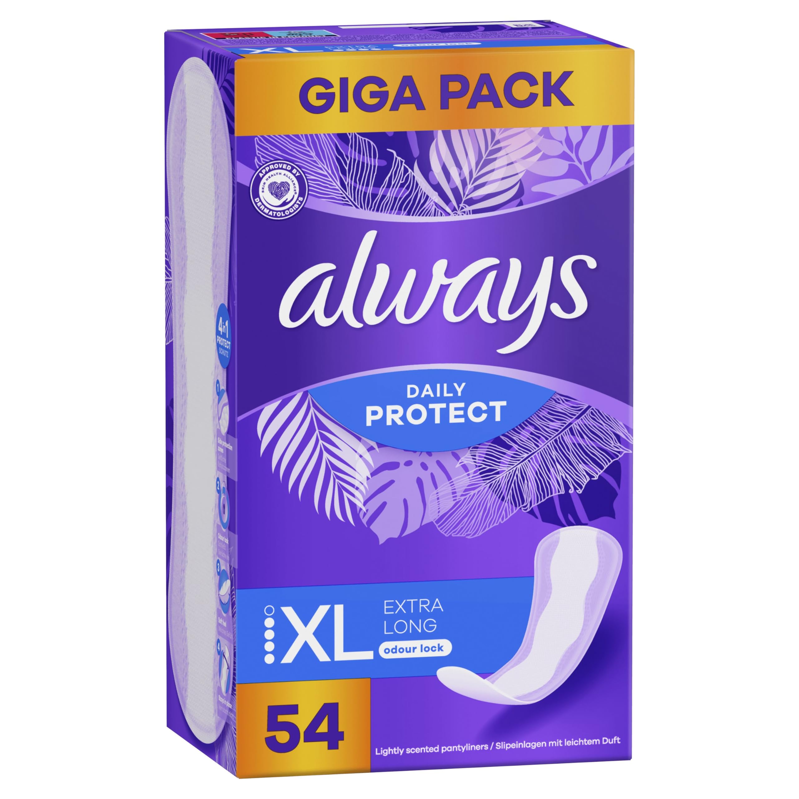 Always Daily Protect Extra Long Odour Lock Wkładki higieniczne, 54 sztuk