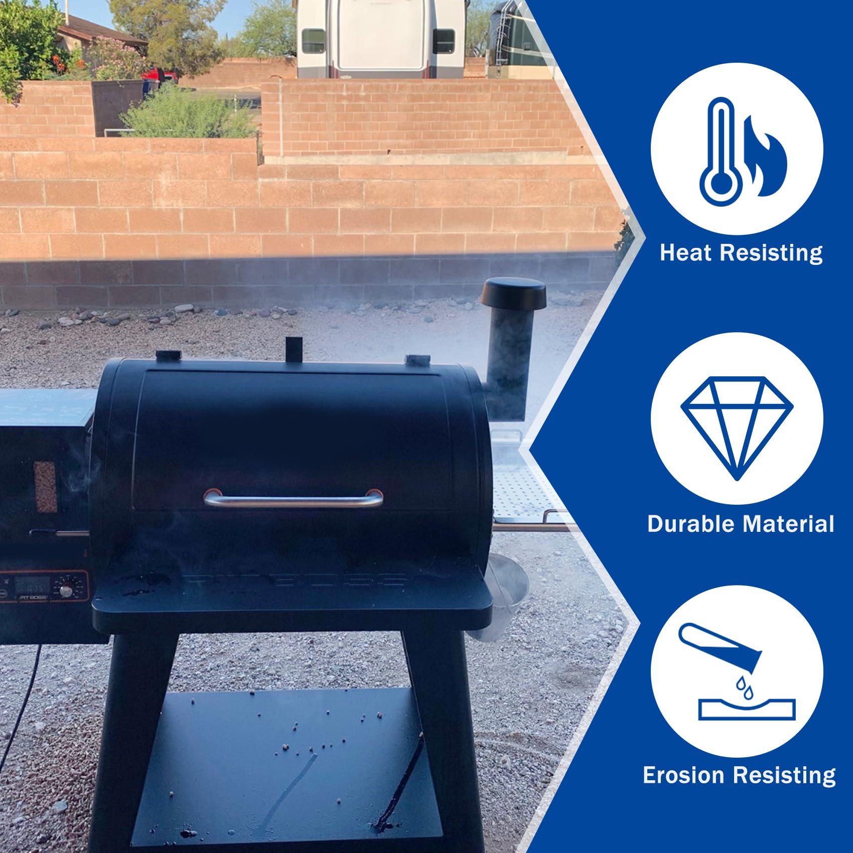 Amazon.com : SafBbcue Grill Smoke Stack Kit for Pit Boss 820 850