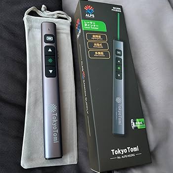 Amazon.co.jp: 【TokyoTomi】充電式 レーザーポインター 緑 8倍 Amazon.co.jp: 【TokyoTomi】充電式 レーザーポインター 緑 8倍