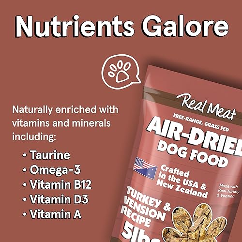 Miniatura 22 de Real Meat - Alimento para perros secado al aire con cordero y pescado real, bolsa de 5 libras de alimento real para perros de carne real sin granos