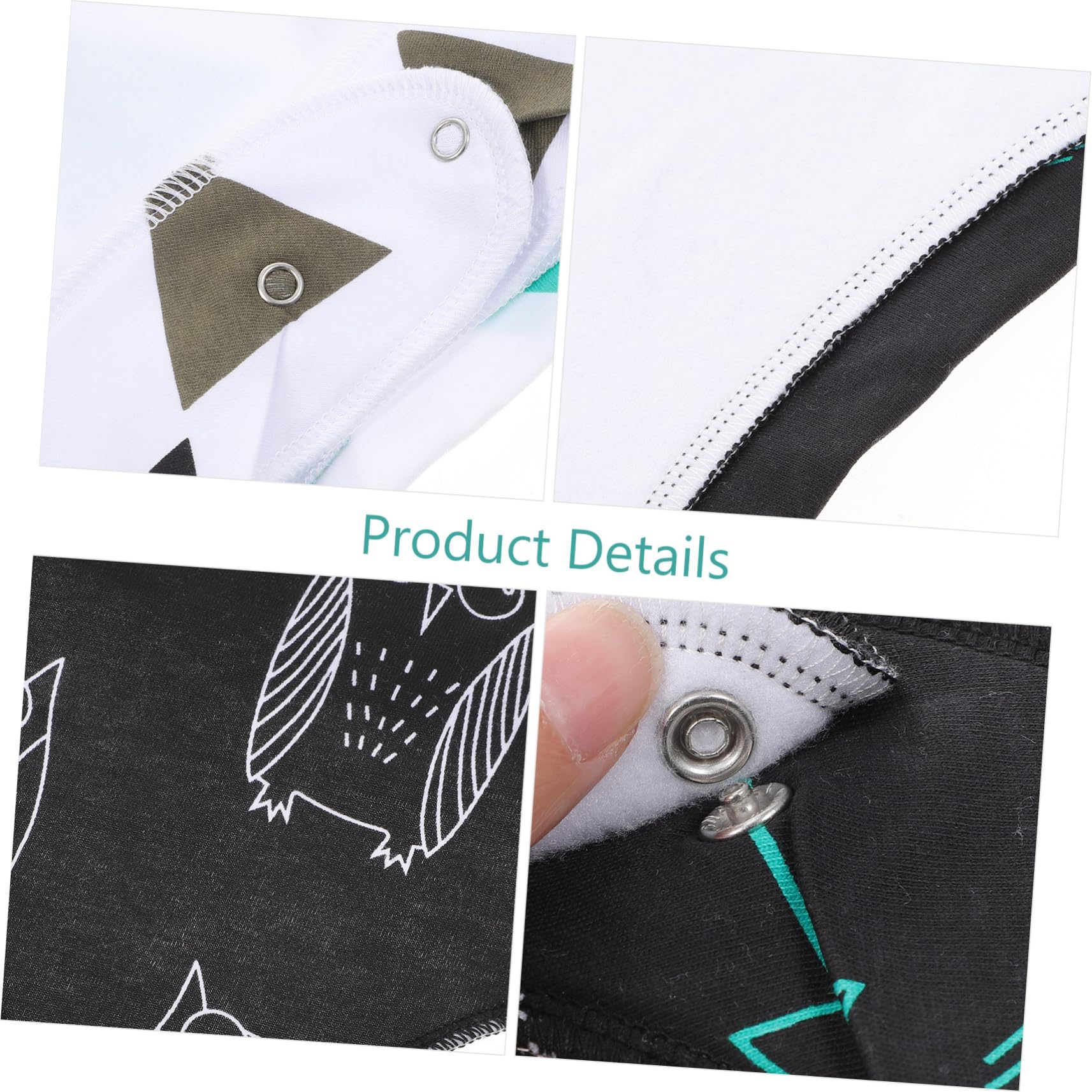 TOYANDONA 12piezas Baberos Infantiles Impermeables Bandana De Algodón Para Bebés Diseño Unisex Accesorios Para Alimentación De Recién Nacidos Fáciles De Llevar y Limpiar