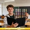 Trading Card Binder, 540 Pockets Card Binder for Pokemon Cards, MTG, Baseball & Football Sports Cards - Easy-to-Use Card Collection Album (black)