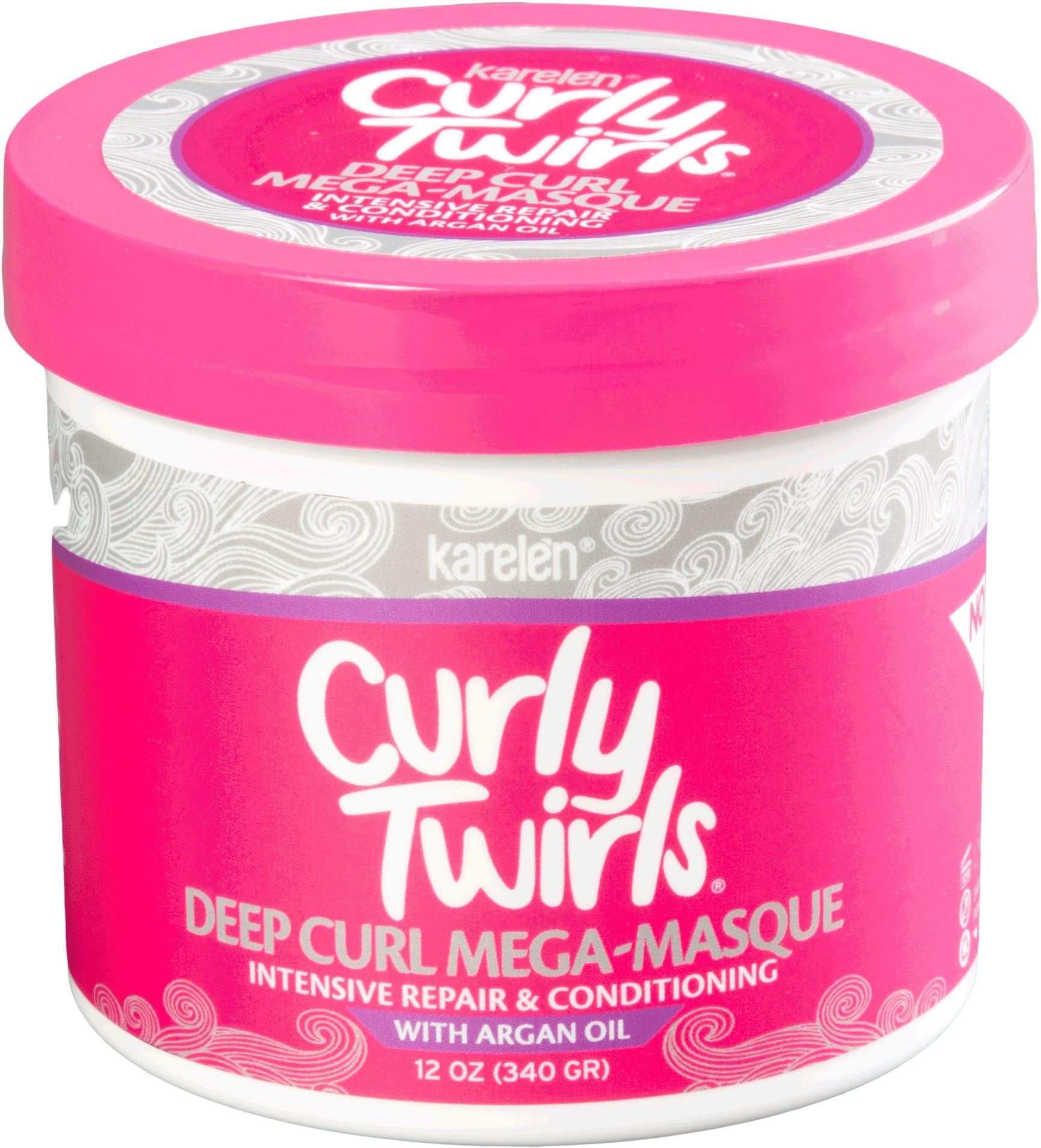 Curly Twirls Deep Curl Mega-Masque 12oz by Karelen