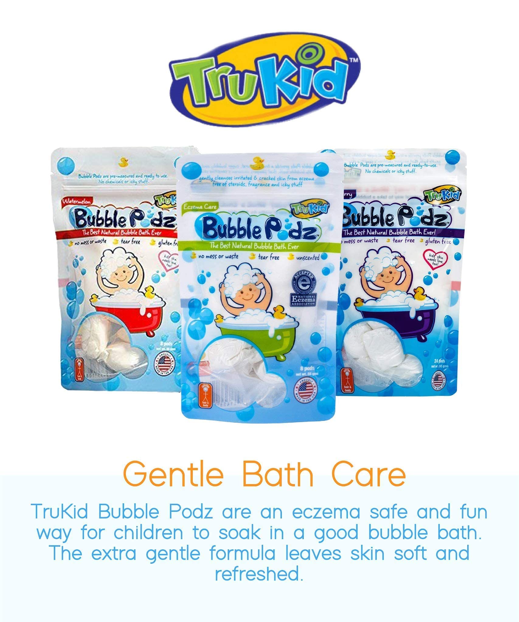 Buy TruKid Soothing Skin (Eczema) Bubble Podz for Baby & Kids, Calming