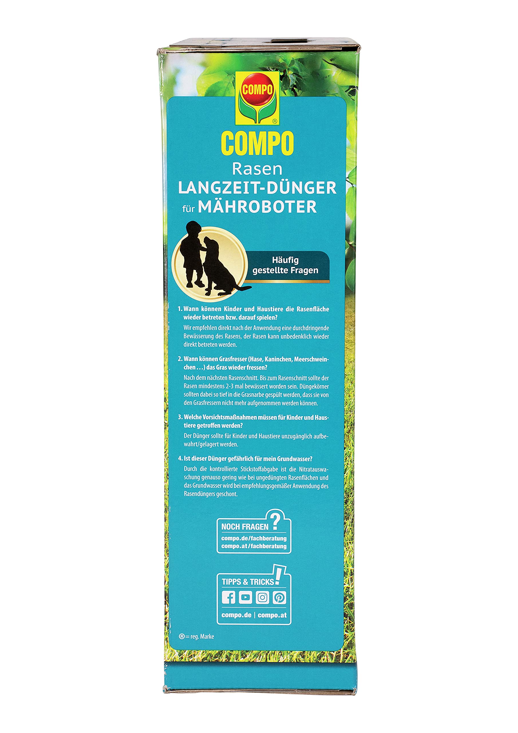 COMPO Rasen-Langzeitdünger für Mähroboter 5kg