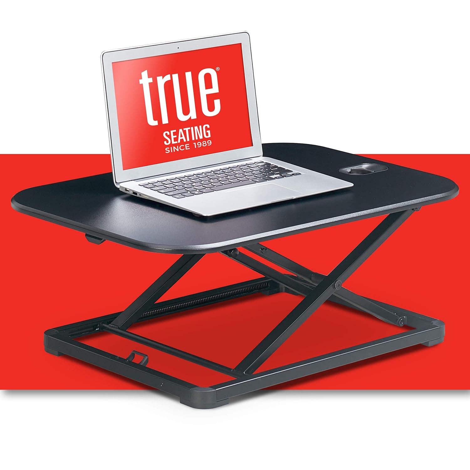 True Seating Standing 27" Computer Desk Riser Ergonomic Adjustable Home