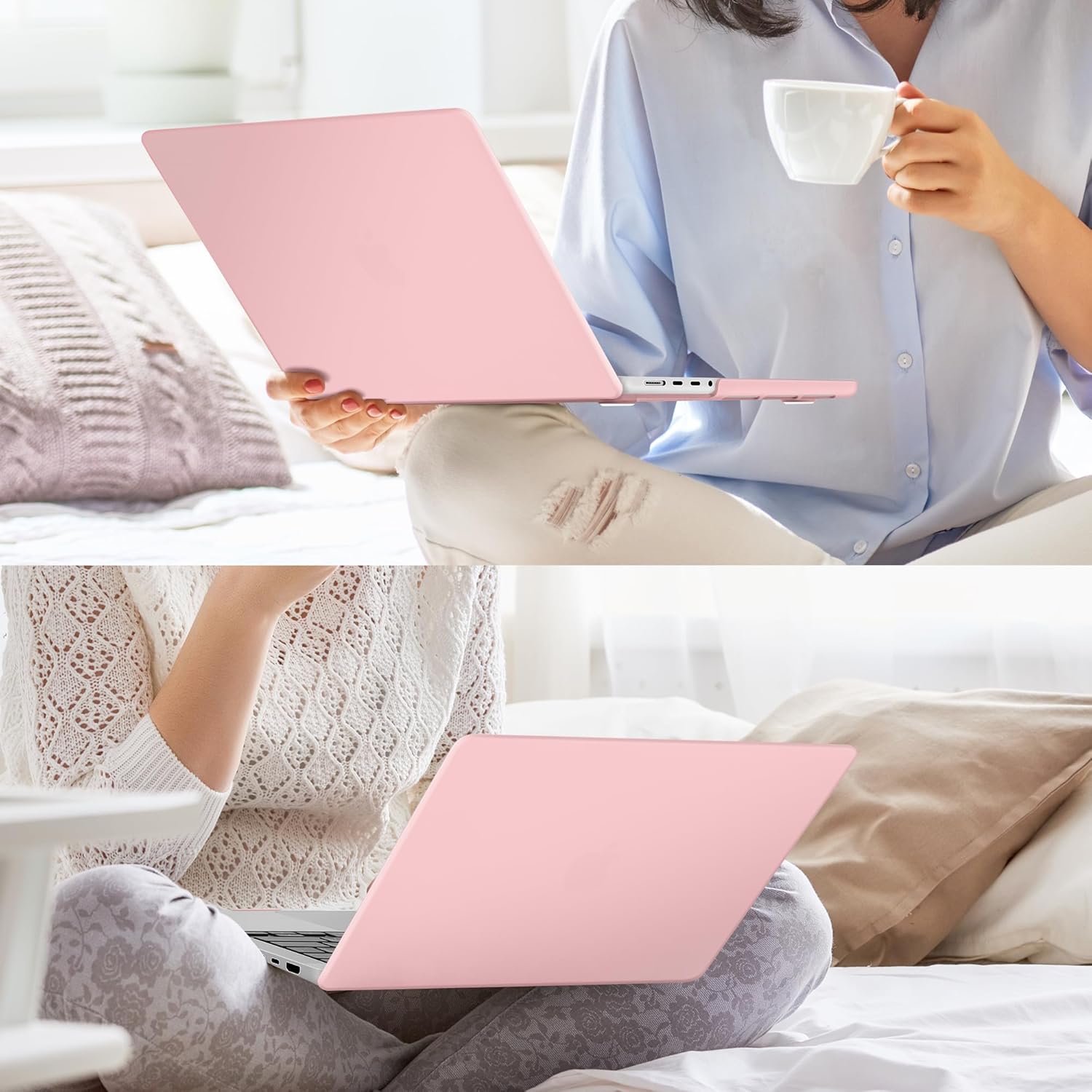 for MacBook Pro 16 inch Case 2021 2022 2023 2024 Release A3186 A3403 M4 A2991 M3 A2780 M2 A2485 M1 Pro/Max, Hard Shell Case with Screen Protector & Keyboard Cover, Aby Pink - Image 8