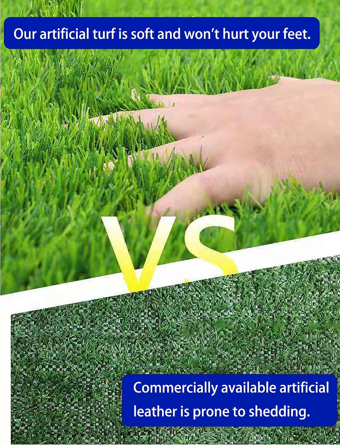Artificial Grass Turf Mat, 20mm (0.8") Thick High Density Synthetic Grass for Golf Putting, Dogs & Pet Play, Multi-Use Fake Grass Rug for Garden, Patio, Sports Training & Outdoor Decor(1x4 Meters)