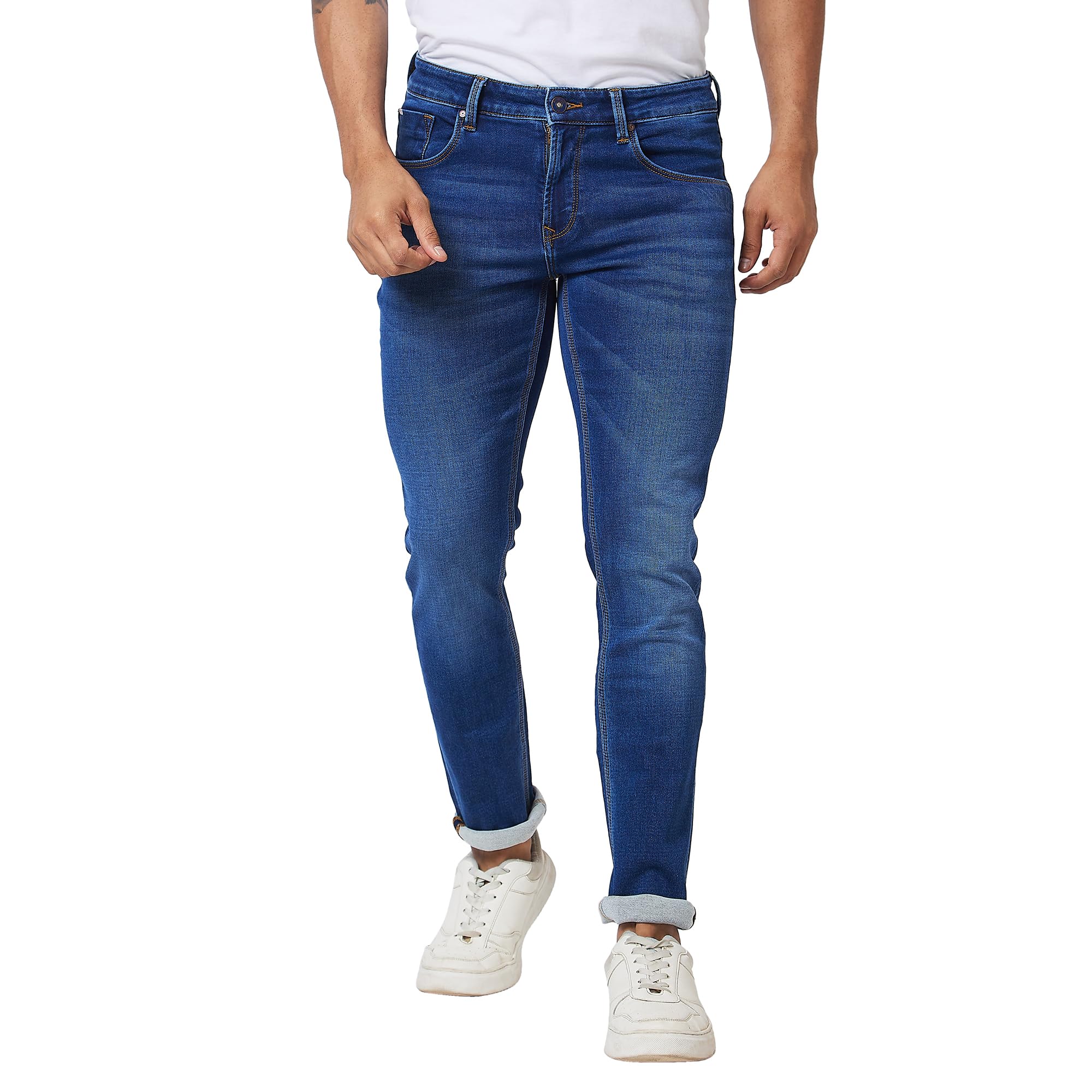 spykar Men's Slim Fit Low Rise Casual Jeans-picture-27