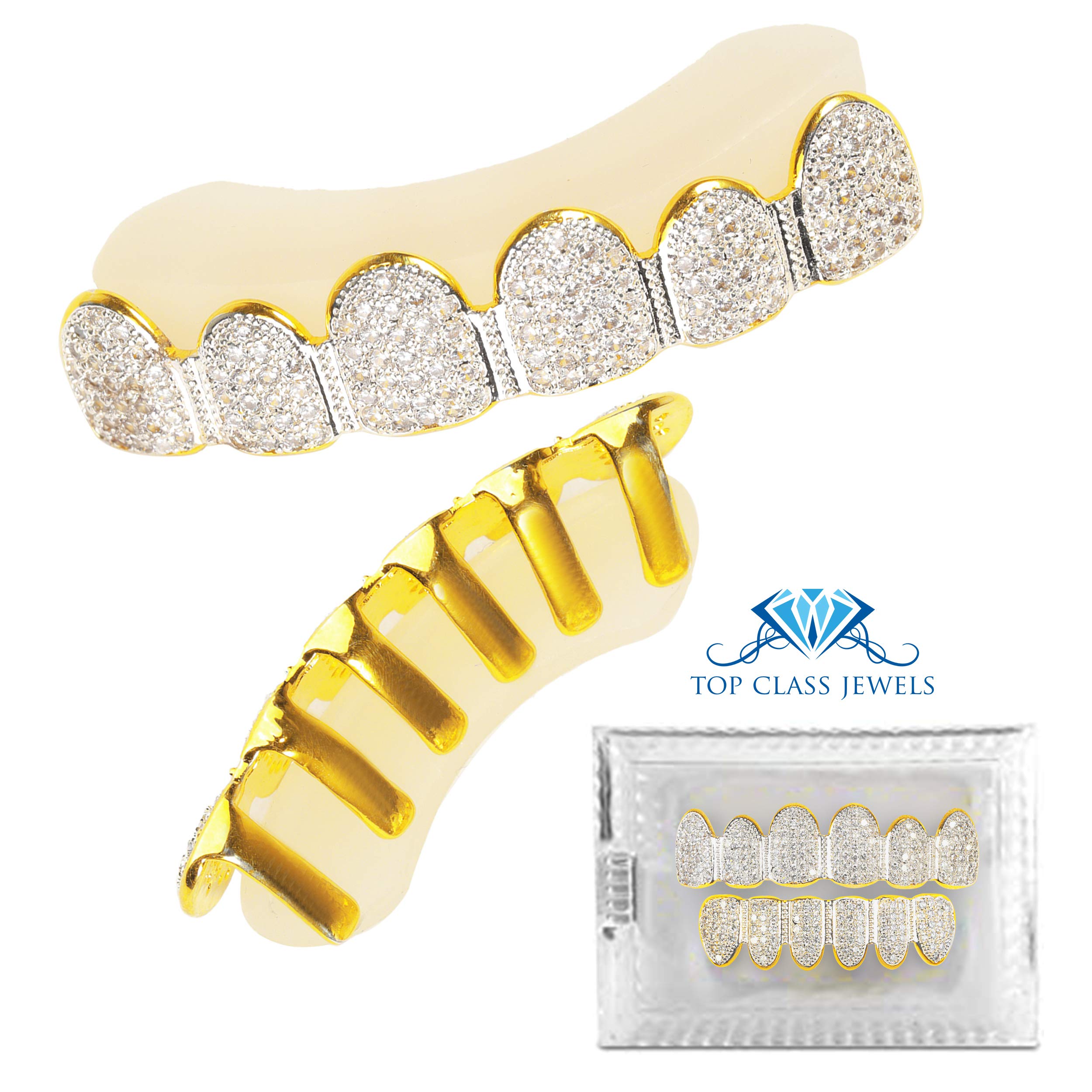 Buy Grillz Gold Teeth Grills for Your Teeth Jewelry Fake Braces