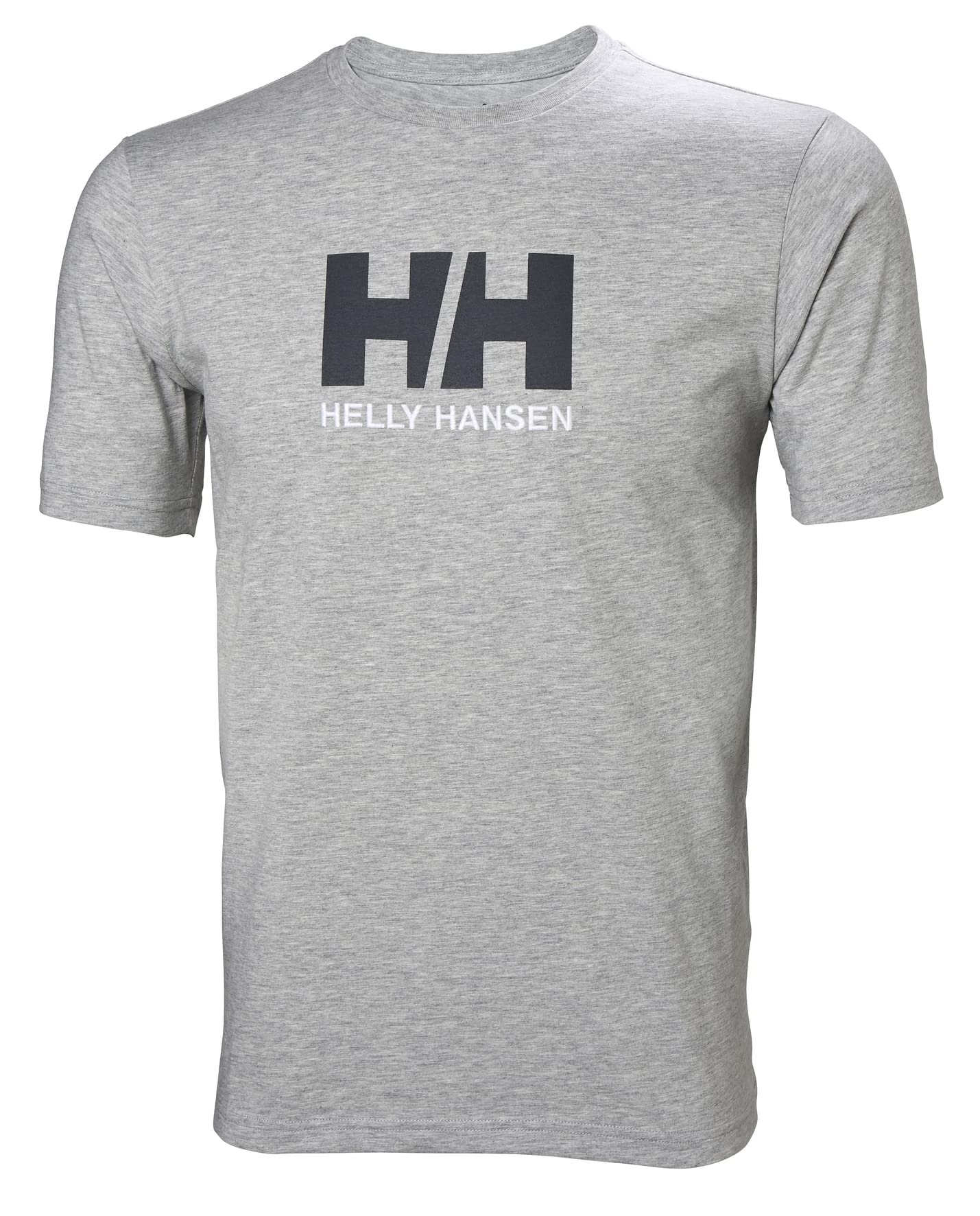 Helly Hansen Hombre Camiseta HH Logo, XL, Gris Melange