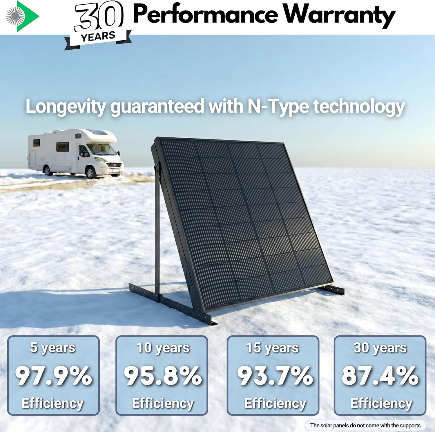 2pcs Bifacial Solar Panel N-Type 18BB 200W - Total 400W Bifacial Solar Panels with Anti-PID Technology Optimized for Farms Rooftops Marine Use