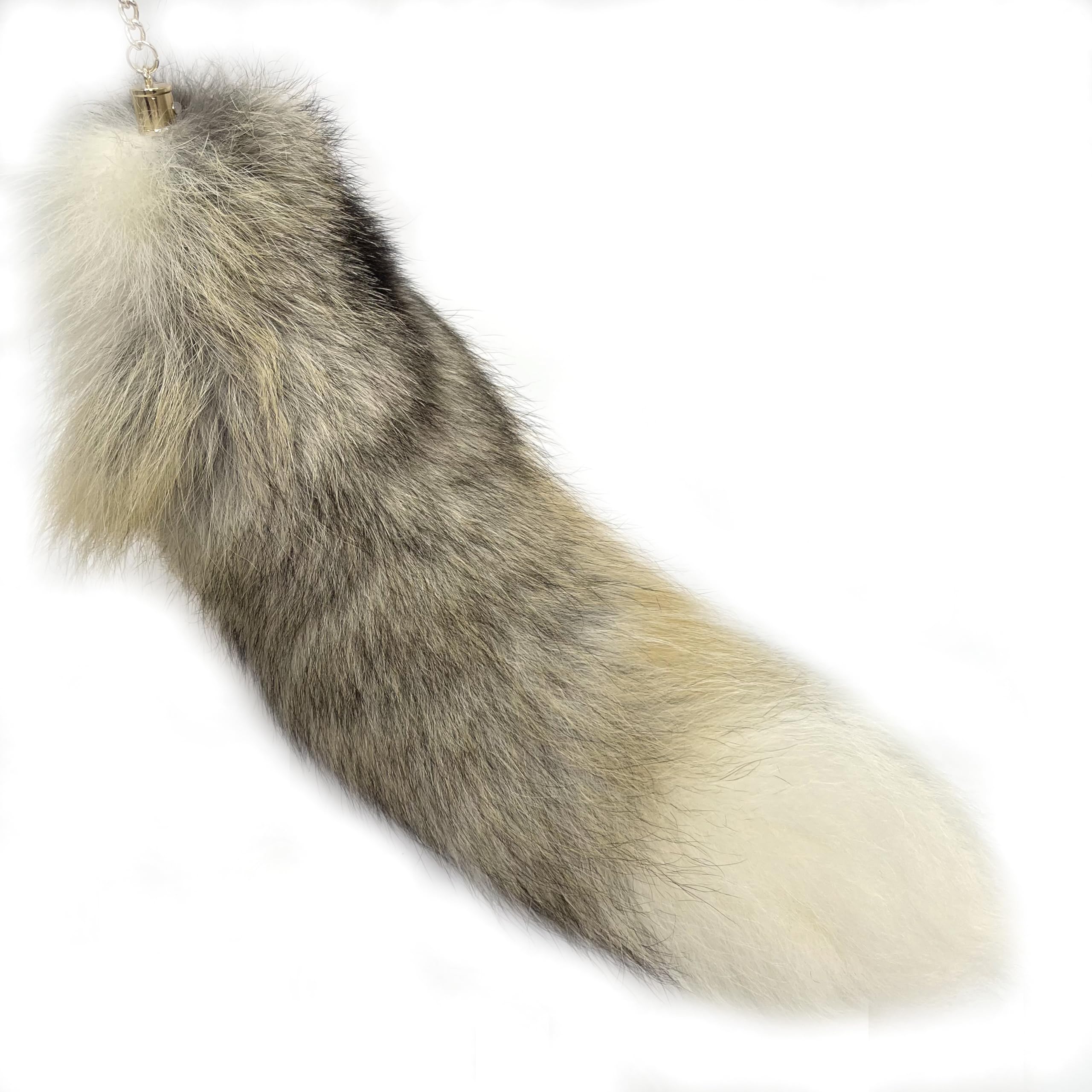 LAIDICTherian Fox Tail Keychain Furry Tail Backpack Tassel Bag Handbag Accessory Hook Pendant Cosplay Toy Photo