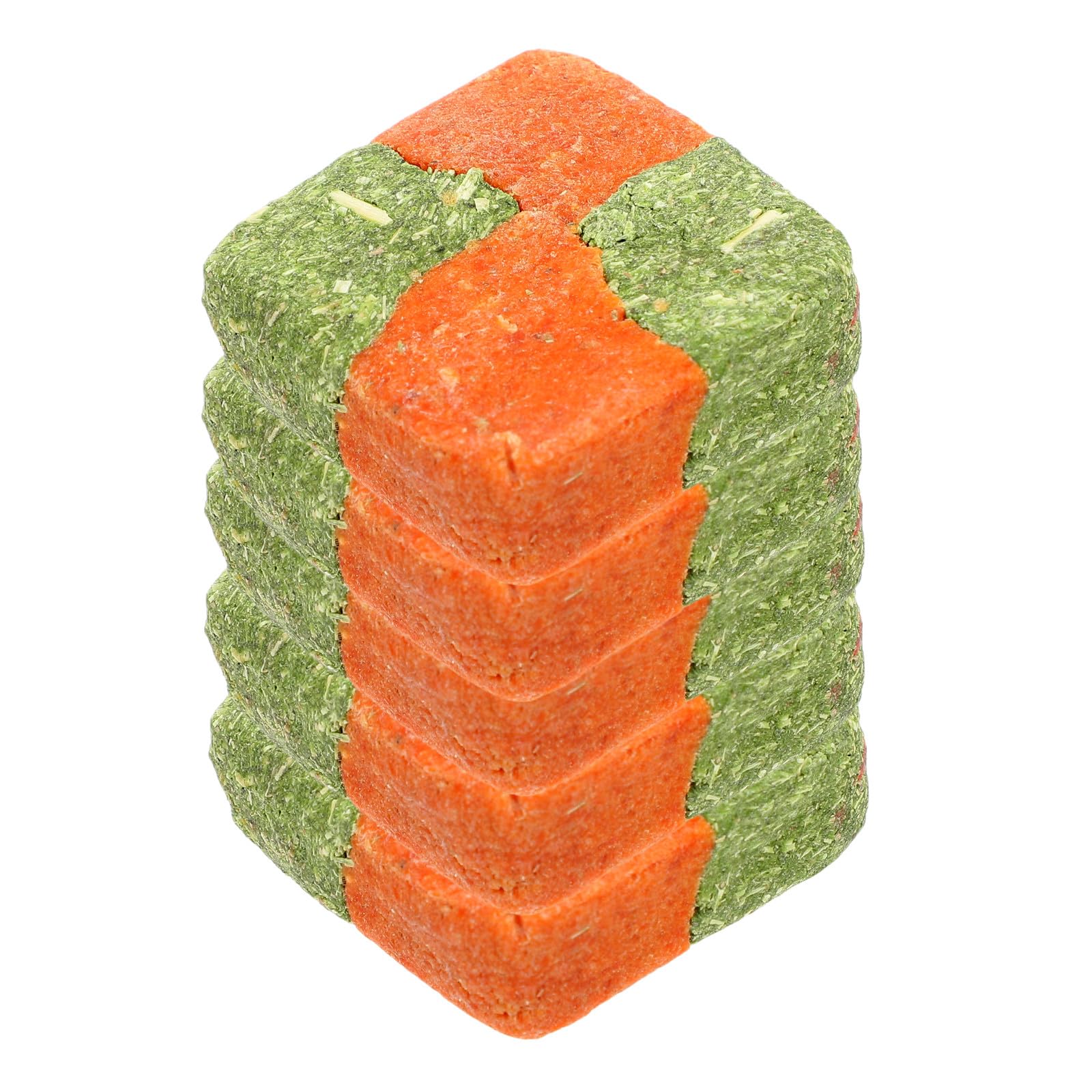 5PCS Natural Timothy Hay Grass Cakes Bunny Chew Rabbit Treats Guinea Pig Snacks Small Pet Chewing Snacks for Dental Health and Boredom Relief