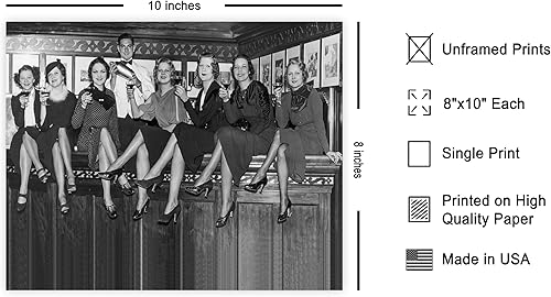 Miniatura 2 de Poster Master Póster de mujeres sentadas en un bar, impresión de vino para beber, arte con alcohol, regalo para hombres, mujeres y camareros,