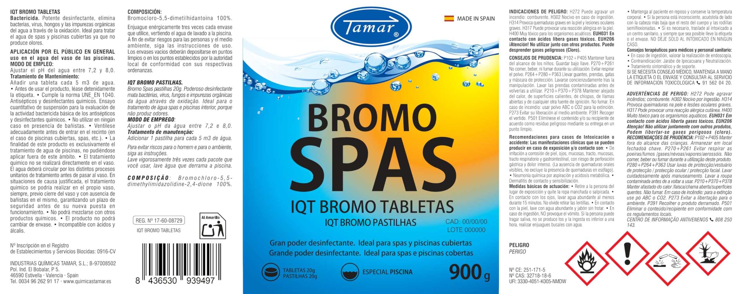 Tamar Bromo Spas 900gr