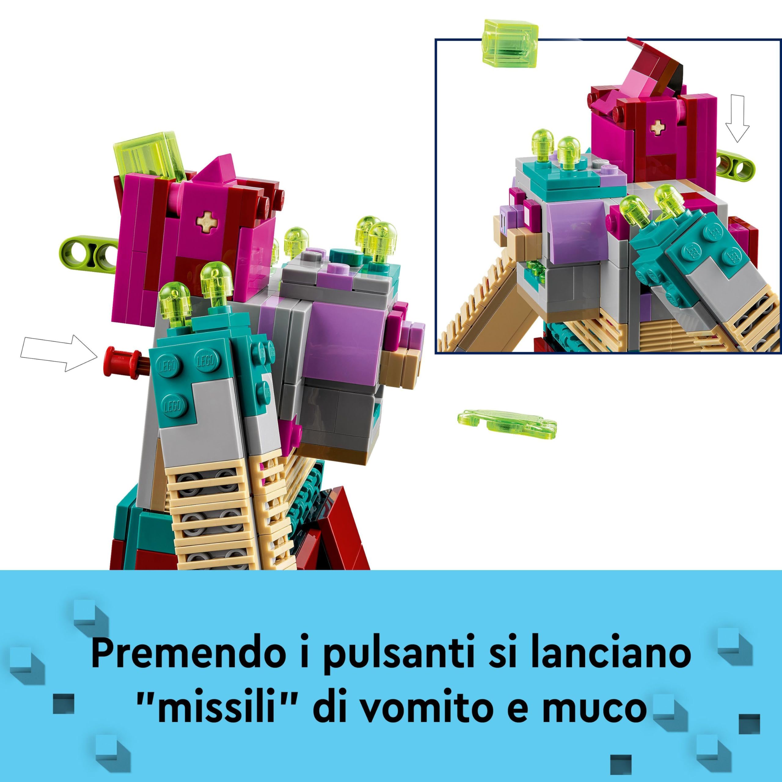 LEGO Minecraft Legends Resa dei Conti con il Divoratore, Set di Giochi per Bambini e Bambine da 8 Anni in su con Personaggi Popolari e Figure di Eroi, Giocattolo d'Azione, Regalo per i Fan 21257