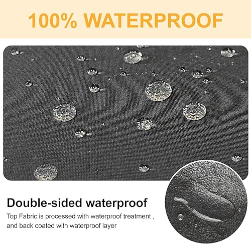 Miniatura 4 de HDCAXKJ Fundas de sofá modulares 100% impermeables en forma de L gris, funda elástica para sofá, funda seccional para sala de estar, protector