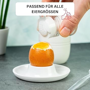 Egg Cups,6 pcs Egg Holders Soft Hard Boiled Egg Cup Classic Style White Plastic Egg Stand Plates Egg Tray for Hard Soft Boiled Eggs Microwave and Dishwasher Safe