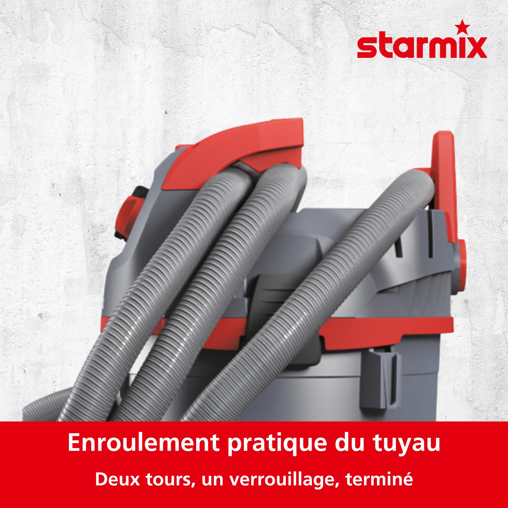 Starmix uClean ADL-1420 EHP Aspirador industrial Clase L 1400 W 20 L Enchufe de dispositivo Filtro M Regulación de velocidad Seco y húmedo