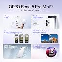 Oppo Reno15Pro mini 5G (Glacier White, 12GB RAM, 256GB Storage) with No Cost EMI/Additional Exchange Offers gallery image