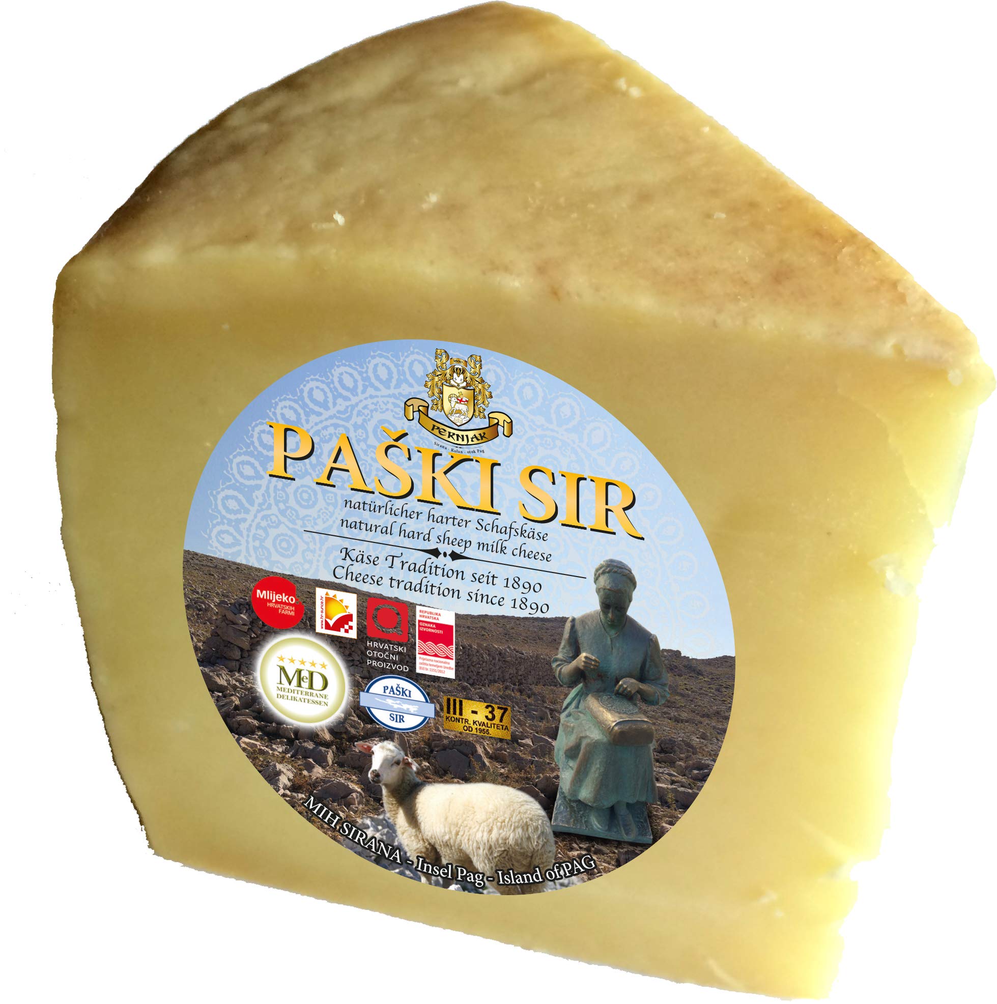 Käse Geschenkidee Käseliebhaber Trokut - Paski Sir Geschenkbox (Einweg)
