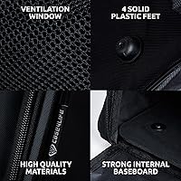 pack all Waterdichte reis schoenenzak, schoenenorganisator, schoenentas met ritssluiting, voor mannen en vrouwen, 2 stuks zwart