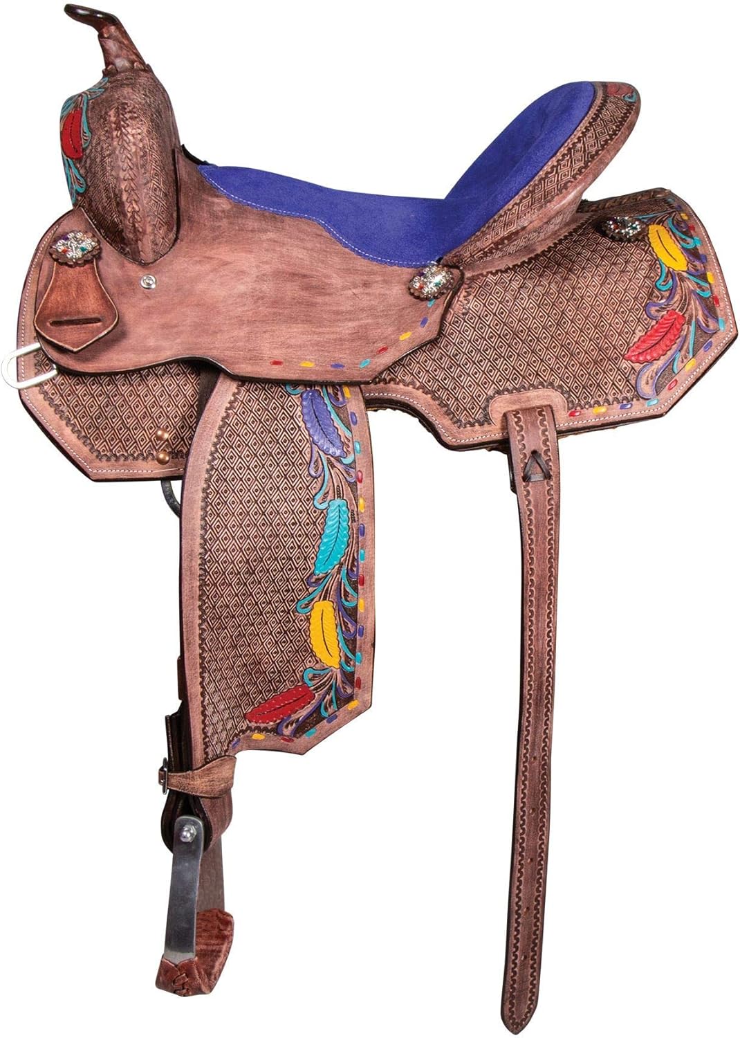 8" inches Seat Children Miniature Pony Kids Horse Saddle Western Equestrian Trail Premium Leather for Horse Riding and Best Horse Rider Pony Kids Miniature 8" inch Horse Saddle, LP16