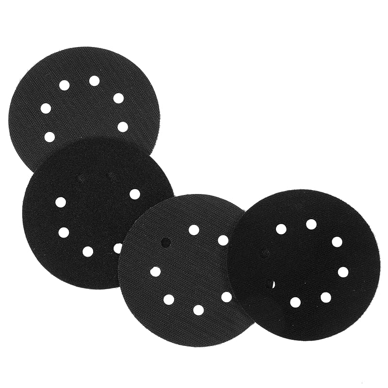 Protetor de prato para lixamento com 8 furos e 12,7 cm UPWOOD, kit com 4 peças