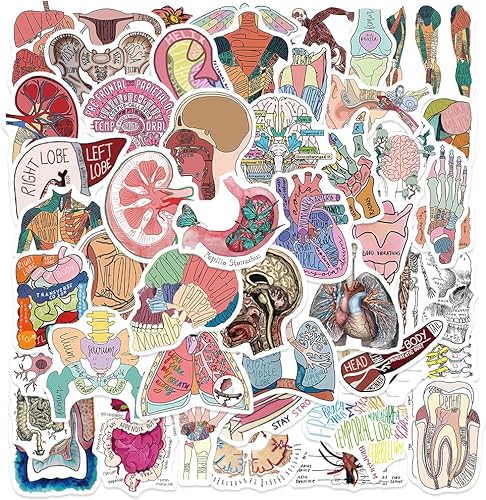 Miniatura 7 de Calcomanías de luna 50 unidades, calcomanías de vinilo impermeables para botellas de agua, laptop, equipaje, computadora, teléfono celular,