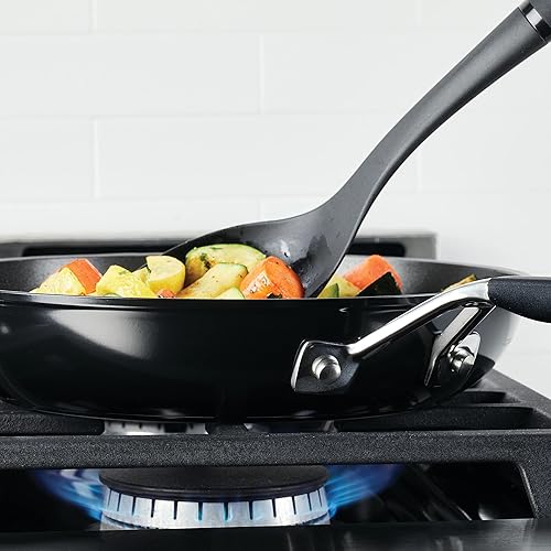 Miniatura 10 de KitchenAid Sarténsartén antiadherente anodizada dura, 10 pulgadas, color negro ónix