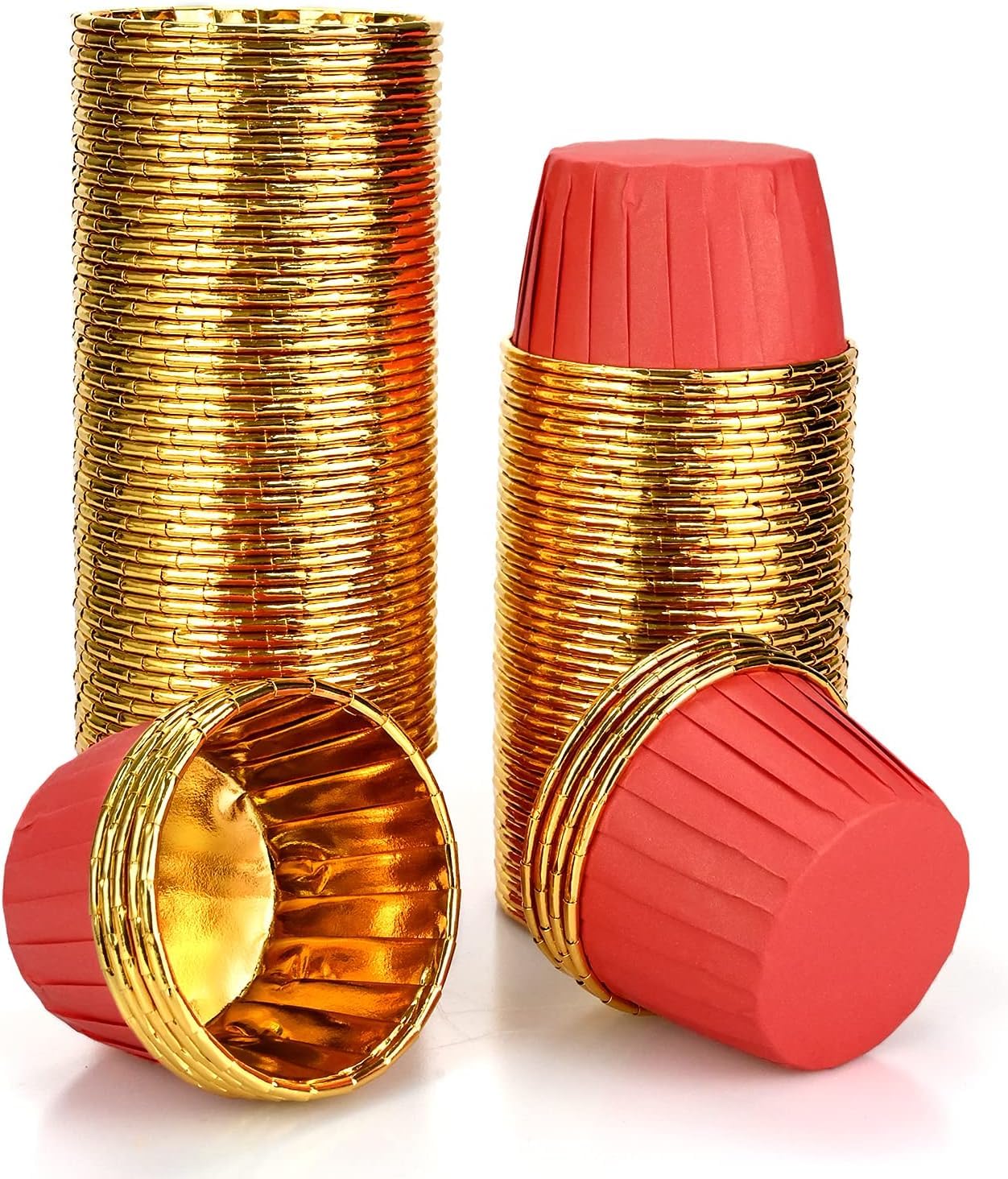 Pirottini Per Muffin Teklemon - 200 Pezzi In Alluminio Multicolore Per Forno E Feste - Foto 7